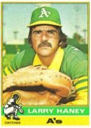 1976 Topps Baseball Cards      446     Larry Haney